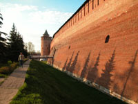 Кремлевские стены на закате