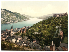  Bacharach and ruins of Stahleck, the Rhine (1890-1900) LCCN2002714054  Library of Congress