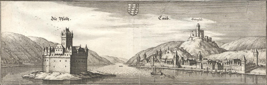Kaub im 1645