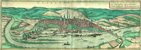 Stadtansicht von Braun & Hogenberg (1572) Picture taken from an original copperplate print, dating 1572. By Palauenc05 [CC BY-SA 4.0 (http://creativecommons.org/licenses/by-sa/4.0)], via Wikimedia Commons